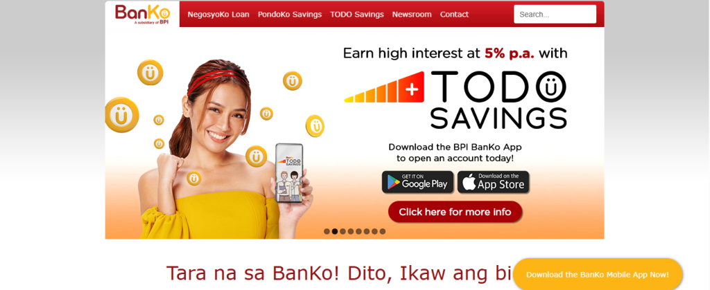 BanKo digital bank in the philippines with high interest 2025