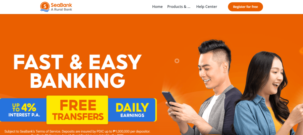 Seabank digital bank in the philippines with high interest 2025