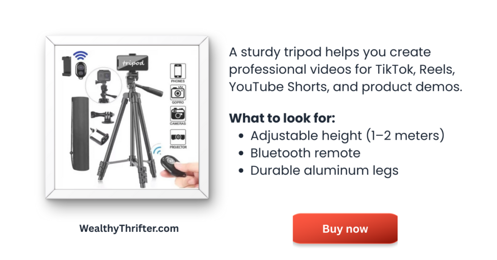 Adjustable tripod wiith bluetooth remote 12.12 sale