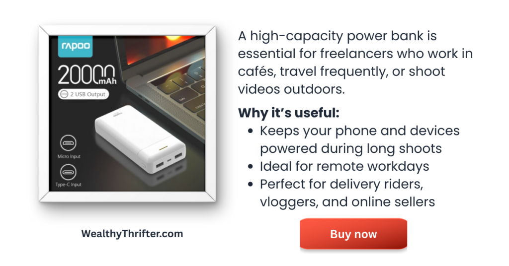 Affordable power bank for freelancers 12.12 sale Philippines