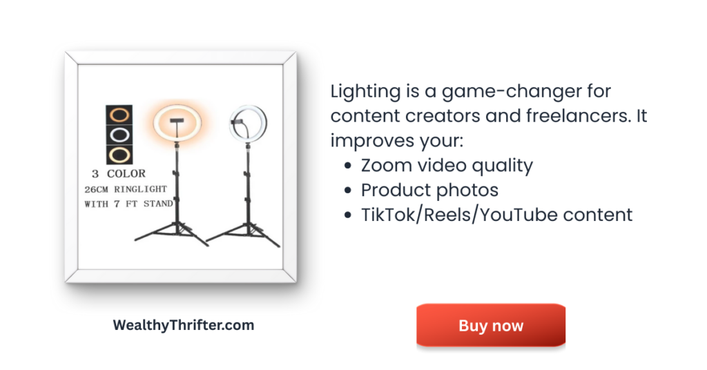 Ring light with tripod for freelancers and vloggers Philippines