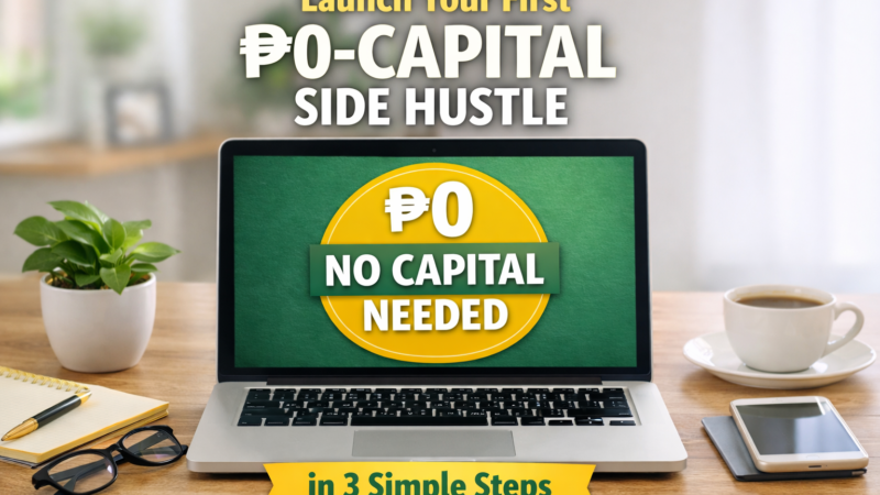 Launch Your First ₱0-Capital Side Hustle in 3 Simple Steps